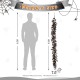 Glitzhome 72.00"L Halloween Eucalyptus Pumpkin Bat Garland