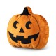 Glitzhome 15.5"L Fall and Halloween Fabric Double Sided Pumpkin Pillow