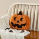 Glitzhome 15.5"L Fall and Halloween Fabric Double Sided Pumpkin Pillow