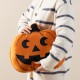 Glitzhome 15.5"L Fall and Halloween Fabric Double Sided Pumpkin Pillow