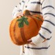 Glitzhome 15.5"L Fall and Halloween Fabric Double Sided Pumpkin Pillow