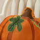 Glitzhome 15.5"L Fall and Halloween Fabric Double Sided Pumpkin Pillow