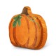 Glitzhome 15.5"L Fall and Halloween Fabric Double Sided Pumpkin Pillow