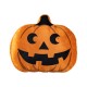 Glitzhome 15.5"L Fall and Halloween Fabric Double Sided Pumpkin Pillow
