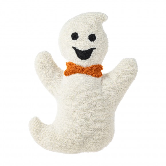 Glitzhome 18"H Halloween Hooked Ghost Shaped Pillow