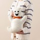 Glitzhome 18"H Halloween Hooked Ghost Shaped Pillow