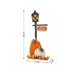 Glitzhome 36"H Fall Lighted Wooden Pumpkin Lamp Post Porch Decor w/Timer