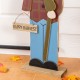 Glitzhome 36"H Fall Solid Wood Scarecrow Porch Decor