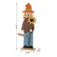 Glitzhome 36"H Fall Solid Wood Scarecrow Porch Decor