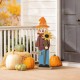 Glitzhome 36"H Fall Solid Wood Scarecrow Porch Decor