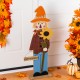 Glitzhome 36"H Fall Solid Wood Scarecrow Porch Decor