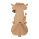 Glitzhome 30"H Fall Wood Highland Cow Porch Decor