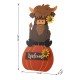 Glitzhome 30"H Fall Wood Highland Cow Porch Decor
