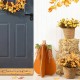 Glitzhome 22"H Fall Wood Interlocking Pumpkin Porch Decor