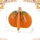 Glitzhome 18"L Fall Wood Interlocking Pumpkin Porch Decor