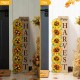 Glitzhome 36"H Fall Lighted Wood Watercolor Sunflower Porch Decor w/Timer