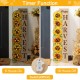 Glitzhome 36"H Fall Lighted Wood Watercolor Sunflower Porch Decor w/Timer