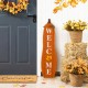 Glitzhome 36"H Fall/Halloween Reversible Wood Pumpkin Porch Signs