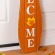 Glitzhome 36"H Fall/Halloween Reversible Wood Pumpkin Porch Signs
