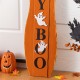 Glitzhome 36"H Fall/Halloween Reversible Wood Pumpkin Porch Signs