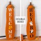 Glitzhome 36"H Fall/Halloween Reversible Wood Pumpkin Porch Signs