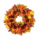 Glitzhome 30"D Fall Oversized Sunflower Wreath Includes a Complimentary Black Metal Wreath Hanger