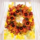 Glitzhome 30"D Fall Oversized Sunflower Wreath Includes a Complimentary Black Metal Wreath Hanger