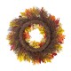 Glitzhome 30"D Fall Oversized Sunflower Wreath Includes a Complimentary Black Metal Wreath Hanger