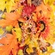 Glitzhome 38"H Fall Oversized Sunflower Teardrop