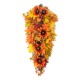 Glitzhome 38"H Fall Oversized Sunflower Teardrop
