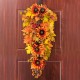 Glitzhome 38"H Fall Oversized Sunflower Teardrop