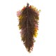 Glitzhome 38"H Fall Oversized Sunflower Teardrop