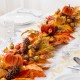 Glitzhome 6Ft Fall Velvet Pumpkin, Pinecone & Berry Garland