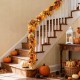 Glitzhome 6Ft Fall Velvet Pumpkin, Pinecone & Berry Garland