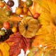 Glitzhome 6Ft Fall Velvet Pumpkin, Pinecone & Berry Garland