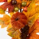 Glitzhome 6Ft Fall Velvet Pumpkin, Pinecone & Berry Garland