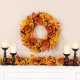 Glitzhome 6Ft Fall Velvet Pumpkin, Pinecone & Berry Garland
