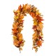 Glitzhome 6Ft Fall Velvet Pumpkin, Pinecone & Berry Garland