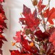 Glitzhome 36"H Fall Lighted Burgundy Leaves Urn Potted Porch Tree with Timer, 20 Warm White Lights