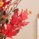 Glitzhome 21"H Fall Burgundy Leaves Table Tree