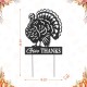 Glitzhome 30"H Thanksgiving Metal  Silhouette  Turkey Yard Stake