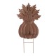 Glitzhome 30"H Thanksgiving Metal Turkey Yard Stake