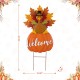 Glitzhome 30"H Thanksgiving Metal Turkey Yard Stake