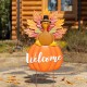 Glitzhome 30"H Thanksgiving Metal Turkey Yard Stake