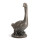 Glitzhome 20"H MGO Faux Bronze Goose Garden Statue