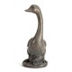 Glitzhome 20"H MGO Faux Bronze Goose Garden Statue