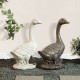Glitzhome 20"H MGO Faux Bronze Goose Garden Statue