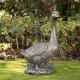 Glitzhome 20"H MGO Faux Bronze Goose Garden Statue