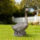 Glitzhome 20"H MGO Faux Bronze Goose Garden Statue