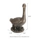 Glitzhome 20"H MGO Faux Bronze Goose Garden Statue